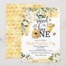 Search for bee 1st birthday invitations First bee day