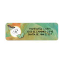 Search for rustic monogram return address labels Watercolor