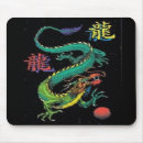 Recherche de dragon chinois tapis souris Kanji
