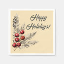 Search for retro christmas napkins Traditional