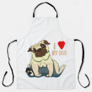 Search for pug love aprons Pet