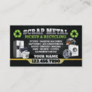 Search for scrap business cards Metal recycling