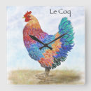 Search for french country clocks Rooster