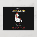 Recherche de drôle poulet cartes postales Poulets