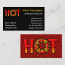 Recherche de flammes rouges cartes visite Chaud