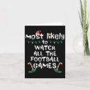 Search for football christmas cards Santa claus
