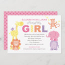 Search for purple giraffe baby shower invitations Jungle animals