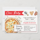 Search for pizza baby shower invitations Whimsical