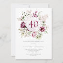 Search for watercolor 40th birthday invitations Garden