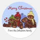 Search for bear family stickers Merry christmas