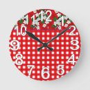 Recherche de cuisine rouge et blanche horloges Cru