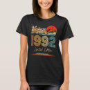 Search for born in 1992 tshirts Anniversary