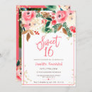Search for christmas sweet 16 invitations Pink