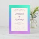 Search for purple green wedding invitations Colourful