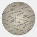 Search for classified stickers Confidential