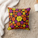 Recherche de motif noir rose coussins Orange