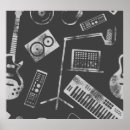 Recherche de illustration musicale posters Guitare