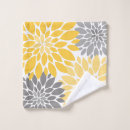 Search for gray and yellow bath towels Floral