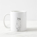Search for black and white cat art mugs Modern