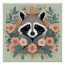 Search for racoon art posters Vintage