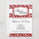 Search for red zebra birthday invitations Crimson
