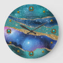 Search for gold glitter clocks Teal