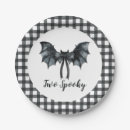 Search for halloween bat plates Black