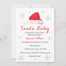 Recherche de santa baby shower invitations Rouge
