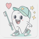 Search for cartoon tooth stickers Oral hygiene