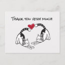 Search for black cat thank you postcards White