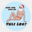 Search for christmas logs stickers Santa