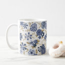 Search for vector flowers mugs Blue