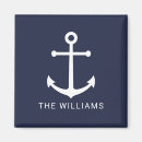 Search for navy and white magnets Nautical