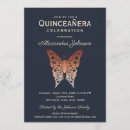 Recherche de motif papillon invitations Quinceanera