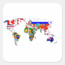 Search for flags of the world stickers Map