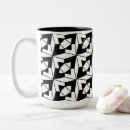 Recherche de motif géométrique noir tasses Abstrait
