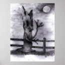 Recherche de nuit de halloween posters Arbre