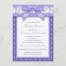 Search for purple umbrella baby shower invitations Floral