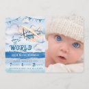 Search for airplane birth announcement cards For kids
