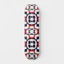 Recherche de blanc et bleu rouges skateboards Américain