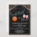 Search for basketball gender reveal invitations He or she