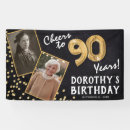 Search for 90th birthday posters Black and gold