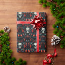 Search for creepy wrapping paper Black