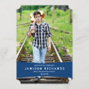 Search for royal blue graduation invitations Simple