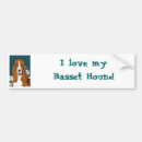 Search for basset hound bumper stickers Hounds