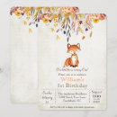 Search for fox 1st birthday invitations Fall