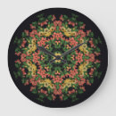 Search for vintage floral clocks Leaf