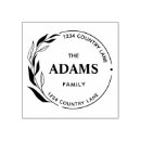 Search for round return address labels rubber stamps Handwriting