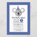 Search for baby koala birthday invitations Party