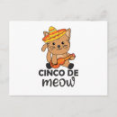 Search for cat in sombrero postcards Mexican
